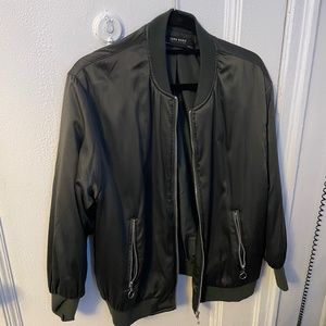 Green bomber jacket